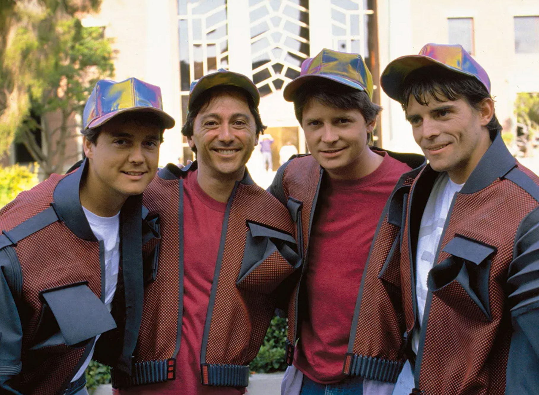 Michael and his stunt doubles.